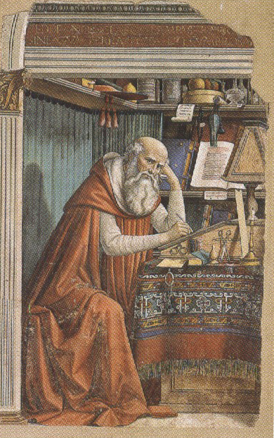 Domenico Ghirlandaio,St Jerome in his Study (m,k36)